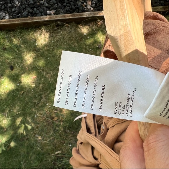 Tan Button-Front Tiered Pinafore Midi Dress 🌿 - Picture 12 of 14